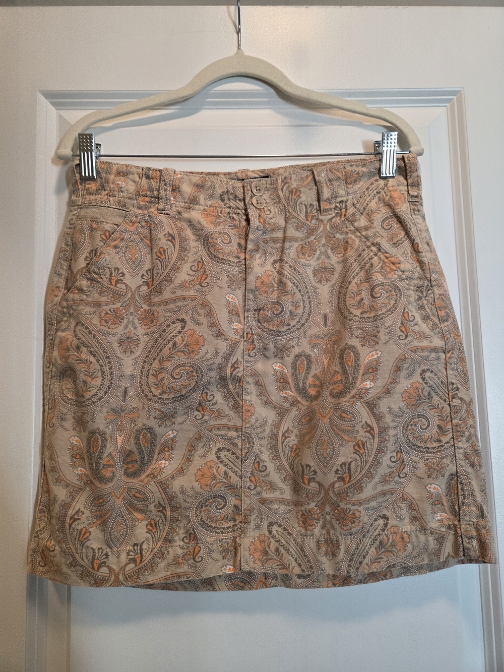 Tommy Hilfiger Paisley Cotton Mini Skirt Size 2